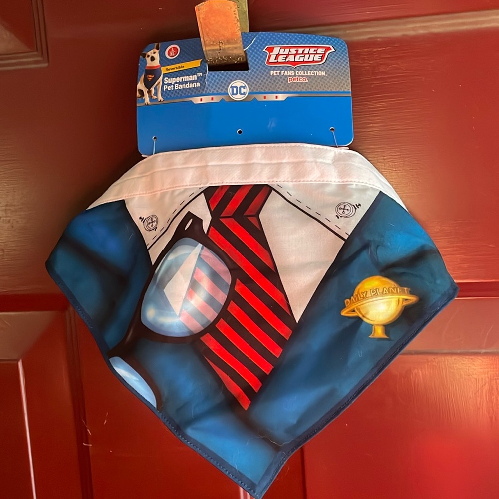 Superman dog bandana